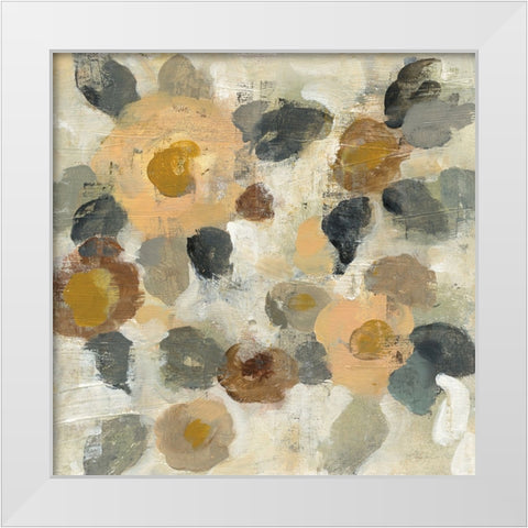Neutral Floral II White Modern Wood Framed Art Print by Vassileva, Silvia