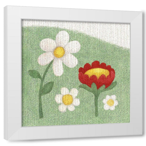 Americana Garden I White Modern Wood Framed Art Print by Grove, Beth