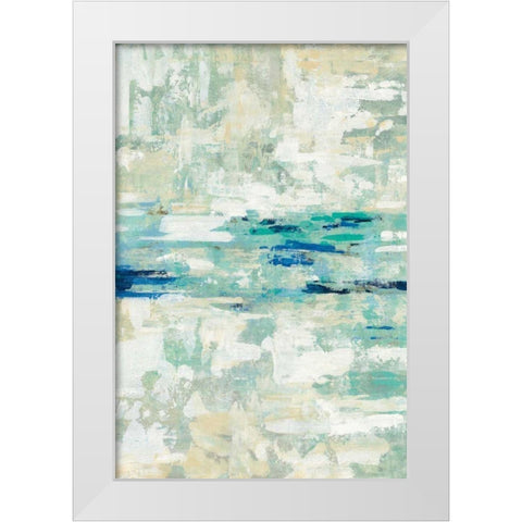 Underwater Reflections II White Modern Wood Framed Art Print by Vassileva, Silvia