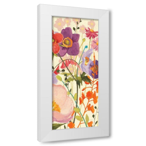 Couleur Printemps II Panel II White Modern Wood Framed Art Print by Novak, Shirley