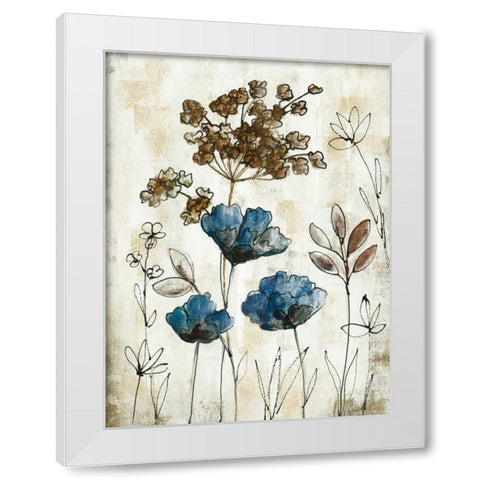 Botanical Trio II Neutral Crop White Modern Wood Framed Art Print by Vassileva, Silvia