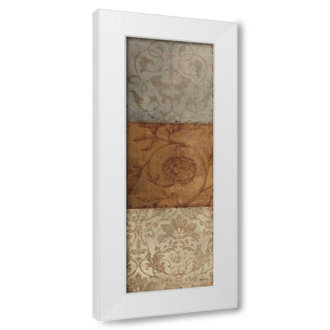 Taupe Majesty II White Modern Wood Framed Art Print by Audit, Lisa