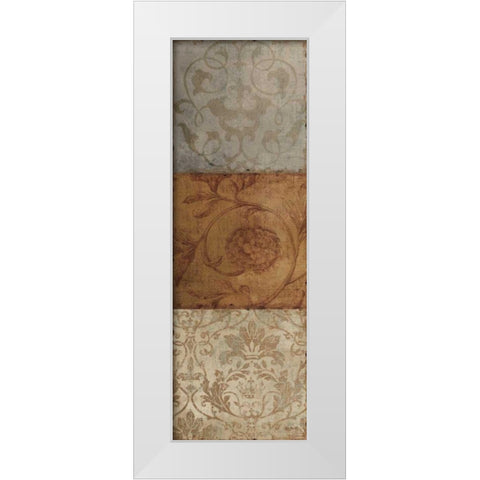 Taupe Majesty II White Modern Wood Framed Art Print by Audit, Lisa