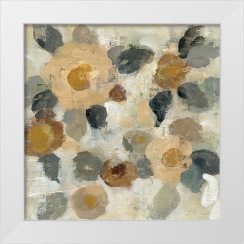 Neutral Floral Beige II White Modern Wood Framed Art Print by Vassileva, Silvia