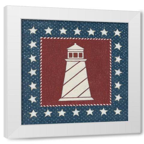 Coastal Americana II White Modern Wood Framed Art Print by Brown, David Carter