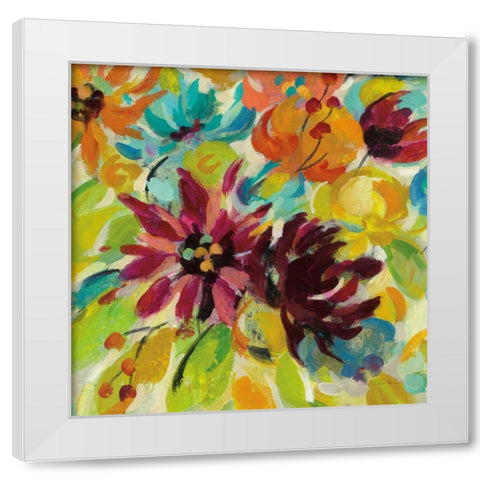 Autumn Joy III White Modern Wood Framed Art Print by Vassileva, Silvia
