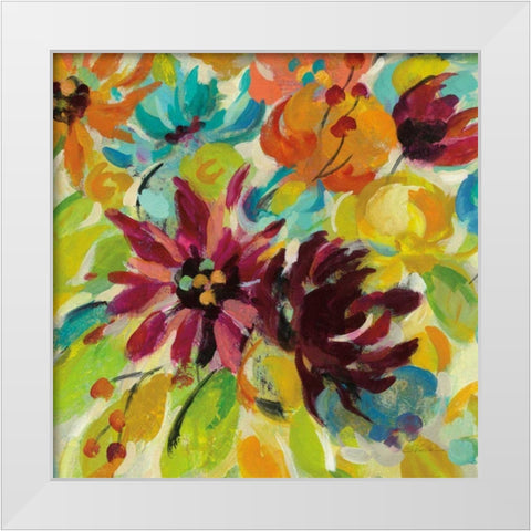 Autumn Joy III White Modern Wood Framed Art Print by Vassileva, Silvia