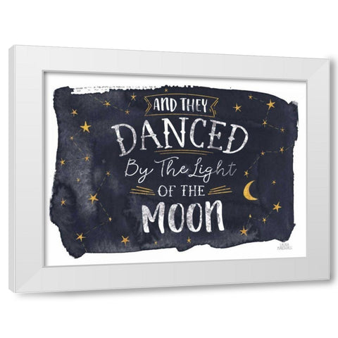 Celestial Love II White Modern Wood Framed Art Print by Marshall, Laura