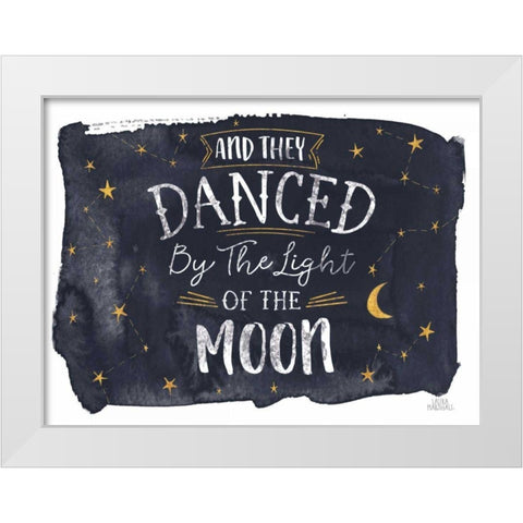 Celestial Love II White Modern Wood Framed Art Print by Marshall, Laura