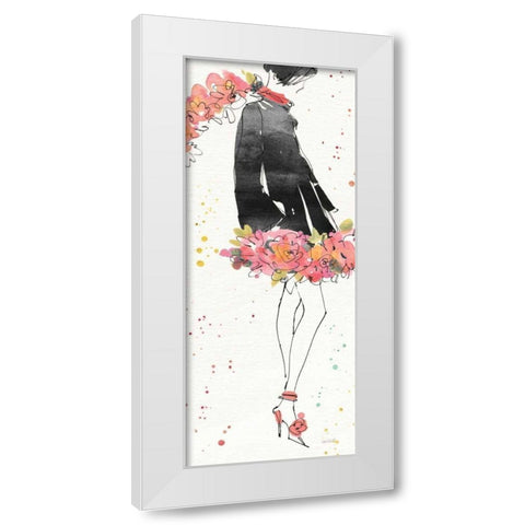Floral Fashion IV White Modern Wood Framed Art Print by Tavoletti, Anne