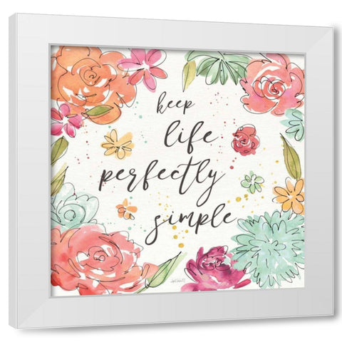 Floral Fashion VI White Modern Wood Framed Art Print by Tavoletti, Anne