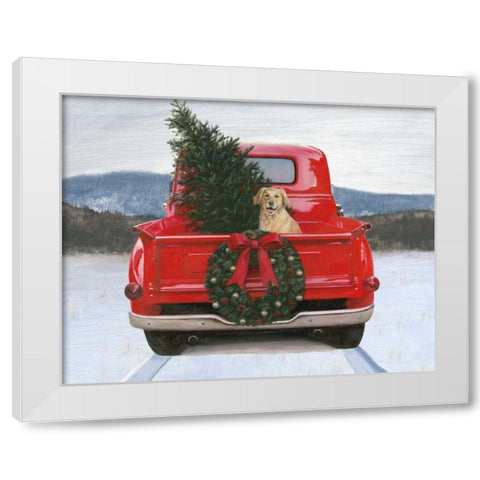 Christmas in the Heartland IV no Words White Modern Wood Framed Art Print by Wiens, James