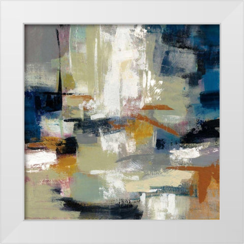 Full Moon II with White White Modern Wood Framed Art Print by Vassileva, Silvia