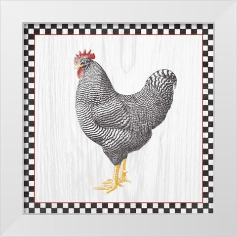 Home to Roost IV White Modern Wood Framed Art Print by Wild Apple Portfolio