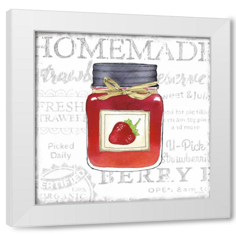 Canning Kitchen I White Modern Wood Framed Art Print by Grove, Beth