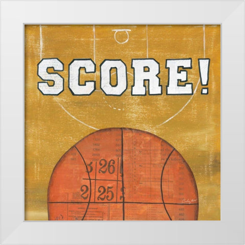 On the Field II Score White Modern Wood Framed Art Print by Prahl, Courtney