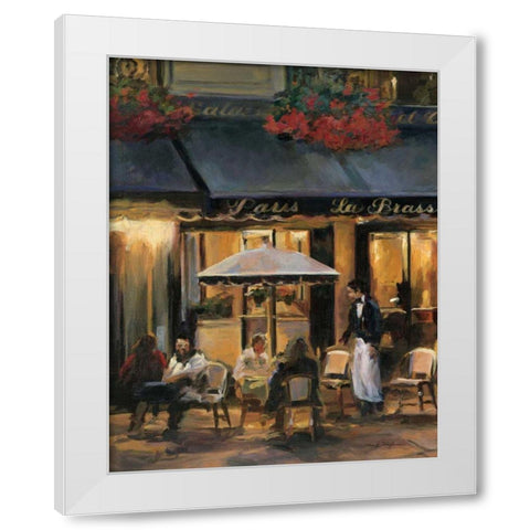 La Brasserie II White Modern Wood Framed Art Print by Hageman, Marilyn