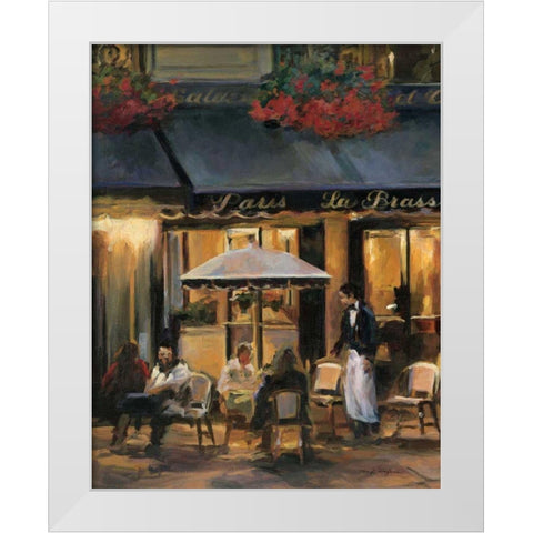 La Brasserie II White Modern Wood Framed Art Print by Hageman, Marilyn