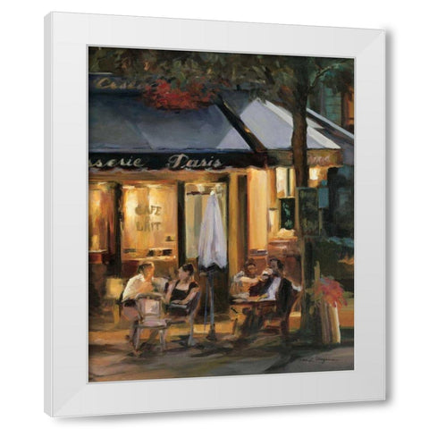 La Brasserie III White Modern Wood Framed Art Print by Hageman, Marilyn