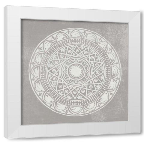 Seville III FB Greige White Modern Wood Framed Art Print by Lovell, Kathrine