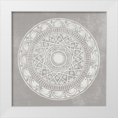 Seville III FB Greige White Modern Wood Framed Art Print by Lovell, Kathrine