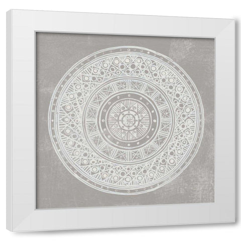 Seville IV FB Greige White Modern Wood Framed Art Print by Lovell, Kathrine