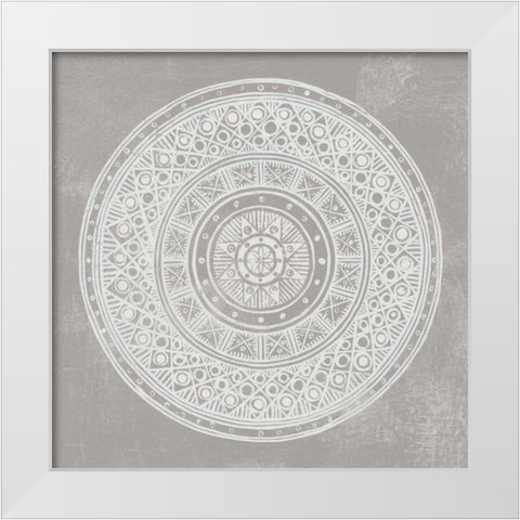 Seville IV FB Greige White Modern Wood Framed Art Print by Lovell, Kathrine