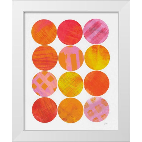 Kitchen Garden Dots I White Modern Wood Framed Art Print by Averinos, Melissa