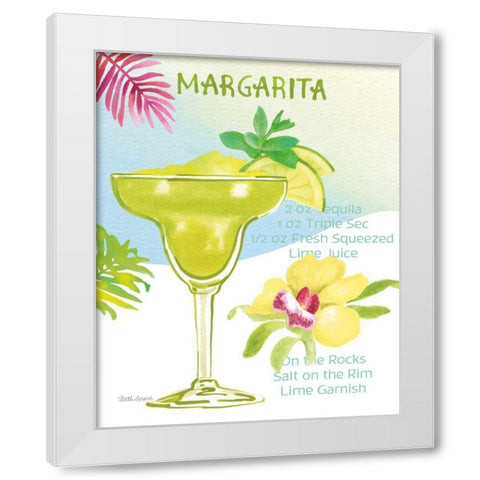 Tropical Getaway III White Modern Wood Framed Art Print by Grove, Beth