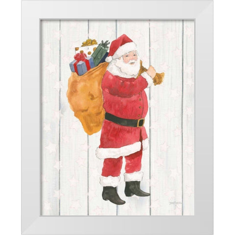 Welcome Christmas I White Modern Wood Framed Art Print by Jackson, Jenaya
