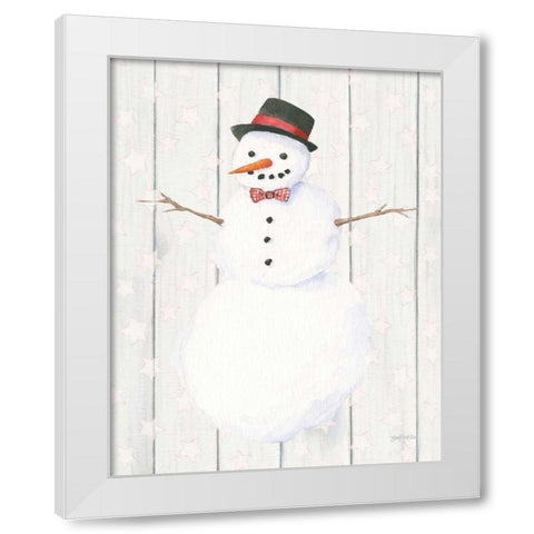 Welcome Christmas II White Modern Wood Framed Art Print by Jackson, Jenaya