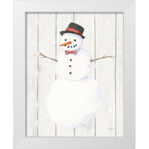 Welcome Christmas II White Modern Wood Framed Art Print by Jackson, Jenaya