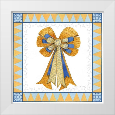 Celebrating Hanukkah IV White Modern Wood Framed Art Print by McKenna, Kathleen Parr