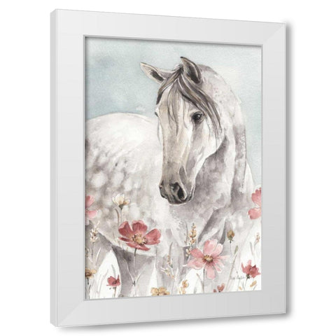 Wild Horses I Crop White Modern Wood Framed Art Print by Audit, Lisa