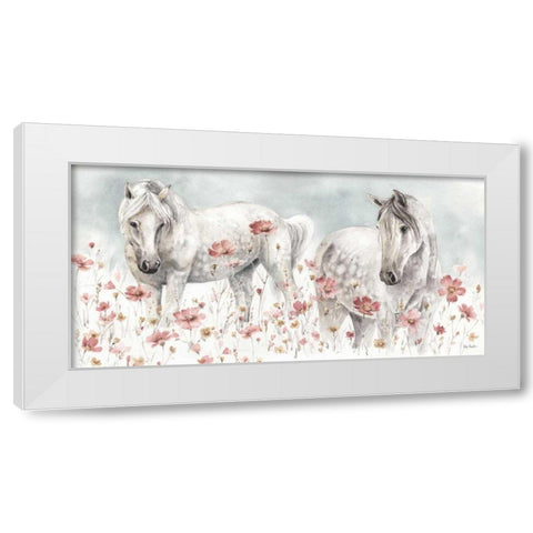 Wild Horses III White Modern Wood Framed Art Print by Audit, Lisa