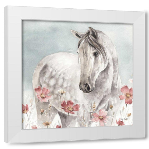 Wild Horses IV White Modern Wood Framed Art Print by Audit, Lisa