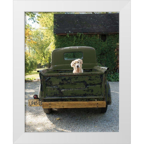 Get Out of Dodge Hunter Green White Modern Wood Framed Art Print by Dratfield, Jim