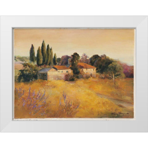 Cerrito di Spoleto White Modern Wood Framed Art Print by Hageman, Marilyn