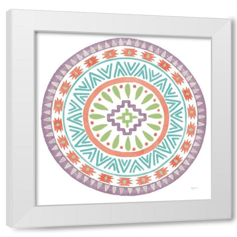 Lovely Llamas Mandala II on White White Modern Wood Framed Art Print by Urban, Mary