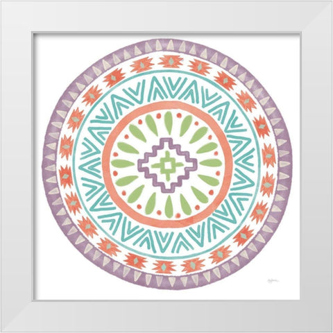 Lovely Llamas Mandala II on White White Modern Wood Framed Art Print by Urban, Mary