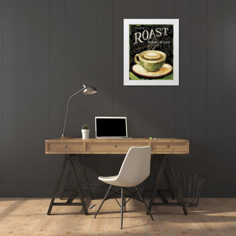 Today s Coffee III White Modern Wood Framed Art Print by Audit, Lisa