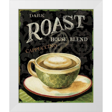 Today s Coffee III White Modern Wood Framed Art Print by Audit, Lisa