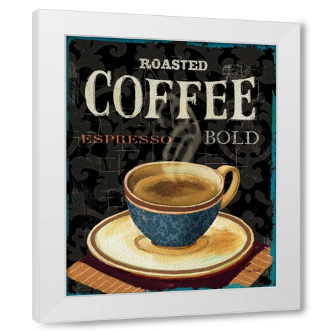 Today s Coffee IV White Modern Wood Framed Art Print by Audit, Lisa