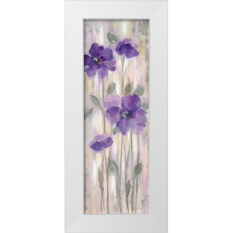 Spring Florals I White Modern Wood Framed Art Print by Vassileva, Silvia