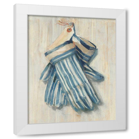 Gardening Gloves White Modern Wood Framed Art Print by Rowan, Carol