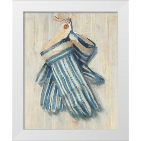 Gardening Gloves White Modern Wood Framed Art Print by Rowan, Carol