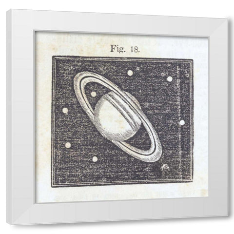 Geography of the Heavens V White Modern Wood Framed Art Print by Wild Apple Portfolio