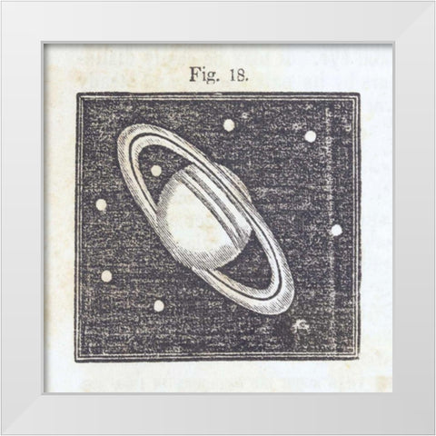 Geography of the Heavens V White Modern Wood Framed Art Print by Wild Apple Portfolio