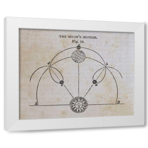 Geography of the Heavens VIII White Modern Wood Framed Art Print by Wild Apple Portfolio