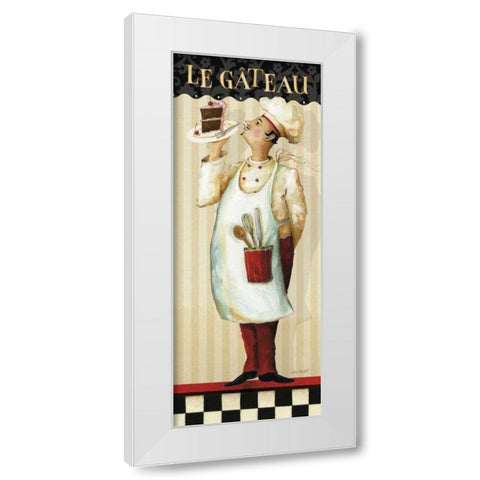 Chefs Masterpiece IV White Modern Wood Framed Art Print by Audit, Lisa